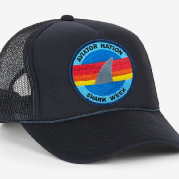 NEW Shark Week 2025 Vintage Trucker Hat - Picture 1 of 2